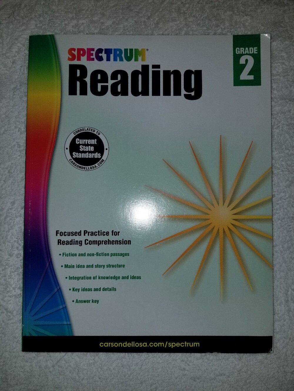 Reading Spectrum Grade 2 Work book State Standards Homeschool Educational Learn